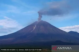 извержение вулкана семеру