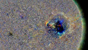 Геомагнитная буря G1 в Новогодний день.