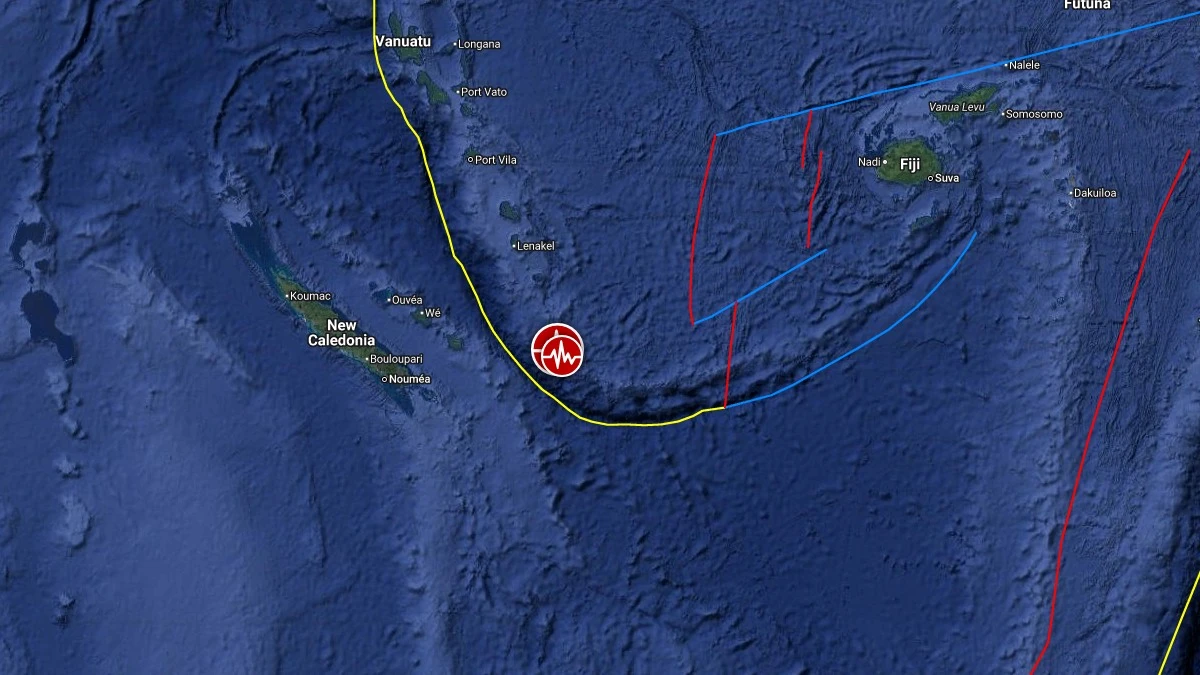Землетрясение магнитудой 6.0 в Новой Каледонии