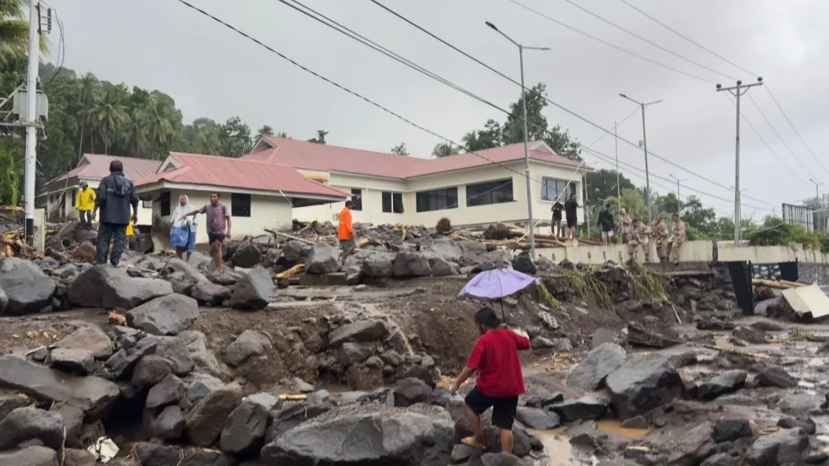 Наводнений на островах Ситаро и Северный Сулавеси