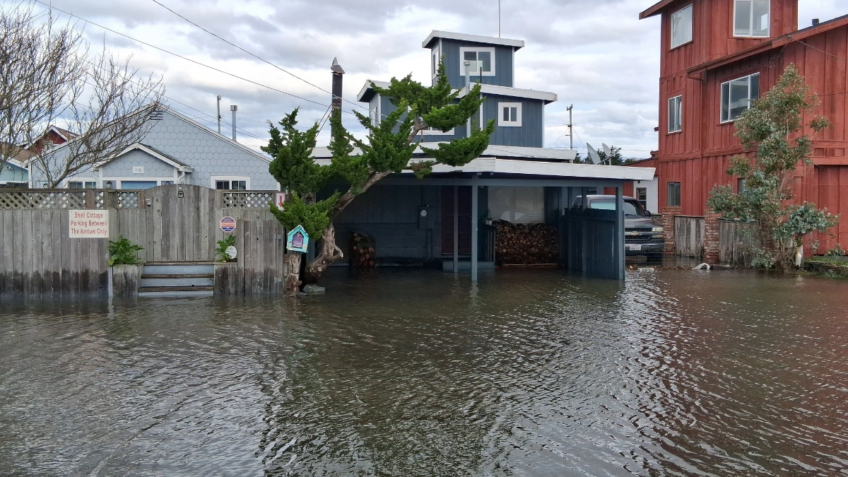 Королевские приливы затопили район залива Сан-Франциско и побережье Северной Калифорнии. США