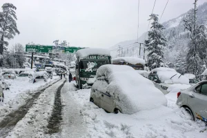Снегопады в Джамму и Кашмир. Индия